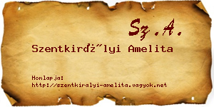 Szentkirályi Amelita névjegykártya